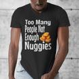 Chicken Nugget Saying Introvert Nuggie Foodie Food Men's V-Neck T-Shirt Chicken Nugget Saying Introvert Nuggie Foodie Food Men's V-Neck T-Shirt