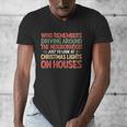Christmas Lights Nostalgia – Holiday Memory Christmas Spirit Men's V-Neck T-Shirt