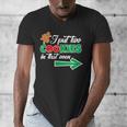 Christmas Twins Expecting Dad T-Shirt Pregnant Wife Tee Men's V-Neck T-Shirt