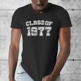 Class Of 1977 77 School Tee Shirt Graduation Class Party Men's V-Neck T-Shirt