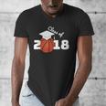 Class Of 2018 Basketball Senior Graduation Shirt Grad Men's V-Neck T-Shirt