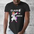 Class Of 2018 Graduation Him Her Unicorn Dabbing Shirt Men's V-Neck T-Shirt