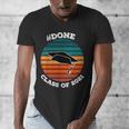 Class Of 2021 Done Senior Graduation Retro Sunset Men's V-Neck T-Shirt