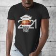 Class 2021 Graduation Senior Basketball Player Men's V-Neck T-Shirt
