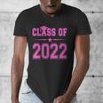 Class Of 2022 Pink Girls Shirt Graduation Men's V-Neck T-Shirt