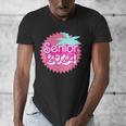 Class Of 2024 Senior Pink Retro Classic Girl Grad Graduation Men's V-Neck T-Shirt