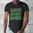 Class Of 2025 Senior Green Student Graduation Men's V-Neck T-Shirt