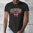 Class Of 2026 Pink Coquette Bow Senior Graduation Men's V-Neck T-Shirt