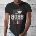 Class Of 2026 Senior Graduation American Flag Senior 2026 Men's V-Neck T-Shirt