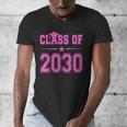 Class Of 2030 Pink Girls Shirt Graduation Men's V-Neck T-Shirt