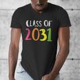 Class Of 2031 Kindergarten Graduation Back To School T-Shirt Men's V-Neck T-Shirt