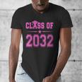 Class Of 2032 Pink Girls Shirt Graduation Men's V-Neck T-Shirt