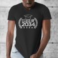 Class Of 2034 Grow With Me Shirt Graduation Kindergarten Men's V-Neck T-Shirt