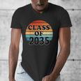 Class Of 2035 Senior Graduate Retro Graduation Men's V-Neck T-Shirt