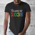 Class Of 2036 Grow With Me Graduation First Day Of School Men's V-Neck T-Shirt