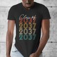 Class Of 2037 Vintage Kindergarten To Graduation Men's V-Neck T-Shirt