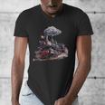 Classic Steam Train Enthusiasts Nostalgia For Train Lovers Men's V-Neck T-Shirt