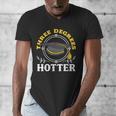 College Masters Degree Graduation Three Degrees Hotter Men's V-Neck T-Shirt