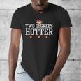 College Masters Degree Graduation Two Degrees Hotter Men's V-Neck T-Shirt