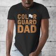 Color Guard Dad Flag Flipping Father Men's V-Neck T-Shirt