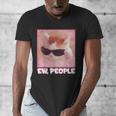 Cool Cat Meme Ew People Anti Social Introvert Cute Cat Men's V-Neck T-Shirt Cool Cat Meme Ew People Anti Social Introvert Cute Cat Men's V-Neck T-Shirt