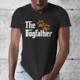 Cool Dog Dad Dog Father Shirt The Dogfather T-Shirt Men's V-Neck T-Shirt