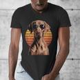Cool Retro Vizsla Dog Mom Dad Vintage Pet Lovers Men's V-Neck T-Shirt