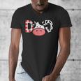 Cow Mom Or Dad Birthday Farm Birthday Party Men's V-Neck T-Shirt