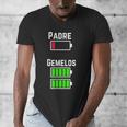 Cufflinks Battery Filled Tired Dad Low Battery Charge Men's V-Neck T-Shirt