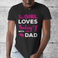 Cute Girls Hunting Dad Daughter Hunting Buddy Hunter Men's V-Neck T-Shirt Cute Girls Hunting Dad Daughter Hunting Buddy Hunter Men's V-Neck T-Shirt