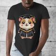 Cute Hamster Graduation Men's V-Neck T-Shirt