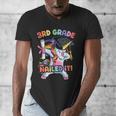 Dabbing 3rd Grade Unicorn Graduation Class Of 2021 Nailed It Men's V-Neck T-Shirt