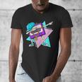 Dabbing Cassette Tape 70s 80s 80s Outfit Nostalgia Men's V-Neck T-Shirt