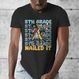 Dabbing Graduation Boy 5th Grade Nailed It Class Of 2025 Men's V-Neck T-Shirt
