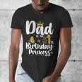 Dad Of The 1st Birthday Princess Girl 1 Years Old B-Day Men's V-Neck T-Shirt