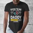 Dad To Be 2026 Loading Dad Est 2026 Promoted To Daddy Men's V-Neck T-Shirt