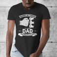 Dad Of 3 Cool Daddy Of Three Fathers Day Dad Of Three Men's V-Neck T-Shirt