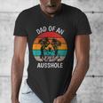 Dad Of An Ausshole Australian Shepherd Aussie Men's V-Neck T-Shirt