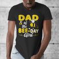 Dad Of The Bee Day Girl Hive Party Matching Birthday Sweet Men's V-Neck T-Shirt