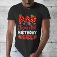 Dad Of The Berry First Birthday Of Girl Strawberry Men's V-Neck T-Shirt