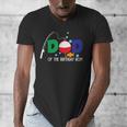 Dad Of The Big One Fishing Boy First Birthday Ofishally Men's V-Neck T-Shirt