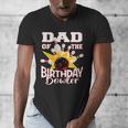 Dad Of The Birthday Bowler Kid Bowling Party Men's V-Neck T-Shirt Dad Of The Birthday Bowler Kid Bowling Party Men's V-Neck T-Shirt