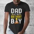 Dad Of The Birthday Boy Construction Worker Bday Men's V-Neck T-Shirt