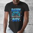 Dad Of The Birthday Boy Cool Gamer Video Game Birthday Men's V-Neck T-Shirt