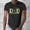 Dad Of The Birthday Boy Deer Hunter Camouflage Flag Men's V-Neck T-Shirt