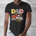 Dad Birthday Boy Farm Animal Farming Farmer Family B-Day Men's V-Neck T-Shirt