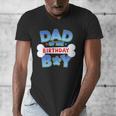 Dad Of The Birthday Boy Matching Dog Family Birthday Party Men's V-Neck T-Shirt