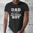 Dad Of The Birthday Boy Matching Family Party Men's V-Neck T-Shirt