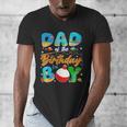 Dad Of The Birthday Boy Ofishally One Family Matching Party Men's V-Neck T-Shirt