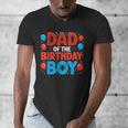 Dad Of The Birthday Boy Spider Web Party Men's V-Neck T-Shirt